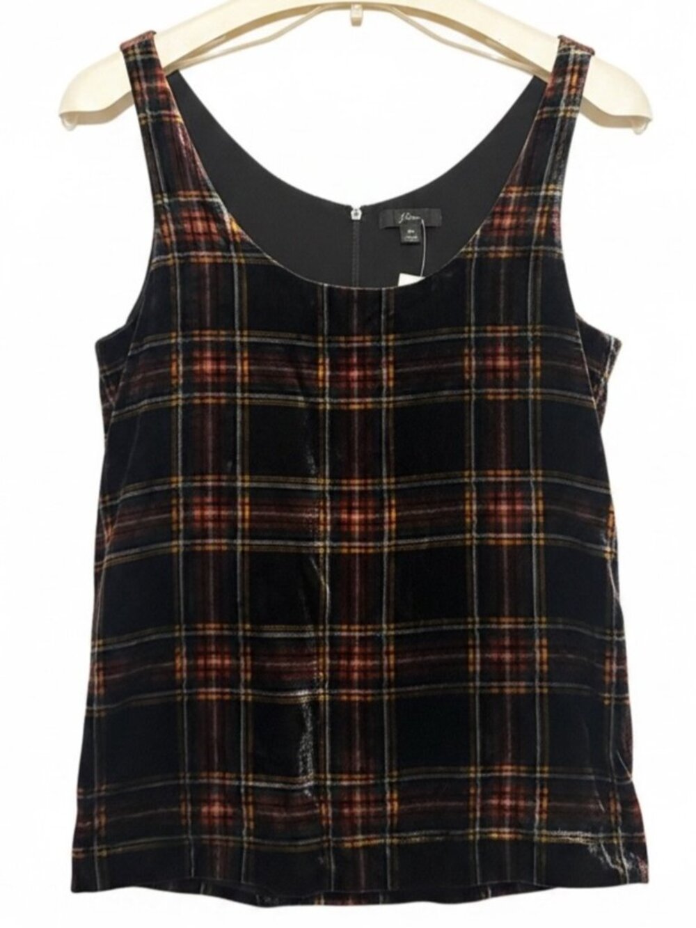 J.CREW Velvet Plaid Sleeveless Tank Top Size 2T
